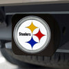 NFL - Pittsburgh Steelers  Black Metal Hitch Cover - 3D Color Emblem