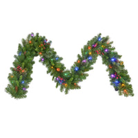 Celebrations Home 9 ft. L LED Prelit Multicolored Garland (Pack of 4)