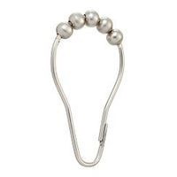 BRUSHED NICKEL SHOWER CURTAIN RINGS