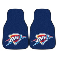 NBA - Oklahoma City Thunder Carpet Car Mat Set - 2 Pieces