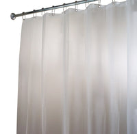 InterDesign 72 in. H x 84 in. W Frosted Eva Shower Curtain Liner Vinyl (Pack of 4)