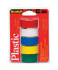 Scotch Assorted 125 in. L X 3/4 in. W Plastic Tape