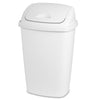 Sterilite 13.2 gal White Polypropylene SwingTop Locking Trash Can (Pack of 4).