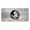 Florida State University 3D Stainless Steel License Plate