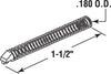 Prime-Line Make-2-Fit Zinc-Plated White Plastic Slide Bolt 1-1/2 in. L 1 pk