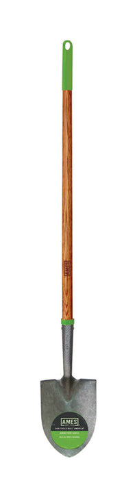 Ames 53 in. Steel Round Garden Shovel Wood Handle