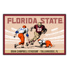 Florida State University Ticket Stub Rug - 19in. X 30in.