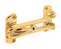 Prime-Line 2-1/2 in. H X 3-7/8 in. L Brass-Plated Metal Door Guard