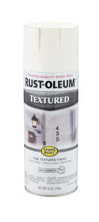 Rustoleum 7225-830 12 Oz White Stops Rust Textured Finish Spray Paint (Pack_6) (Pack of 6)