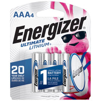 Energizer Ultimate Lithium AAA 1.5 V 1250 Ah Battery L92BP-4 4 pk