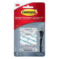 3M Command Command 0.5 in. L Clear Plastic Cord Clips (Pack of 4)