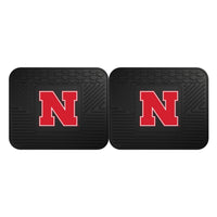 University of Nebraska Back Seat Car Mats - 2 Piece Set