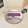 MLB - Washington Nationals Retro Collection Baseball Rug - 27in. Diameter - (1990 Montreal Expos)