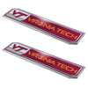 Virginia Tech 2 Piece Heavy Duty Alumnium Truck Emblem Set