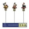 Alpine Polyresin Assorted 4 in. H Gnome Mushroom Outdoor Garden Stake (Pack of 24)