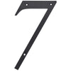 Hillman 6 in. Reflective Black Plastic Nail-On Number 7 1 pc (Pack of 3)