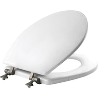 Mayfair Slow Close Round White Molded Wood Toilet Seat