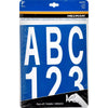 Hillman 3 in. White Vinyl Self-Adhesive Letter and Number Set 0-9, A-Z 100 pc (Pack of 6)