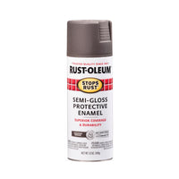 Rust-Oleum Stops Rust Semi-Gloss Anodized Bronze Enamel Spray Paint 12 oz. (Pack of 6)