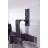 Acme Steel Matte Black Bypass Bracket Sliding Door Track Kit 8-7/8 H x 5-5/16 W in.