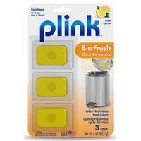 Plink Bin Fresh Lemon Scent Garbage Can Odor Eliminator 0.42 oz Gel