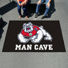 Fresno State Black Man Cave Rug - 5ft. X 6ft.