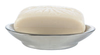 iDesign Brushed Silver Stainless Steel Soap Dish