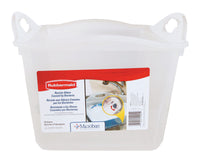 Rubbermaid 9 in. H x 15.3 in. L x 13.2 in. W Plastic Clear Dish Pan (Pack of 6)