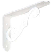 National Hardware White Steel Shelf Bracket 0.94 in. L 80 lb