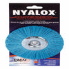 Dico NYALOX 4 in. Fine Crimped Mandrel Mounted Wheel Brush Nylon 2500 rpm 1 pc