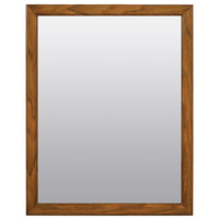 Zenna Home 25 in. H X 20 in. W Bathroom Mirror Matte Brown