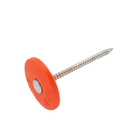 Grip-Rite 1-1/2 in. Electro-Galvanized Plastic/Steel Nail Cap Full Round 9 lb.