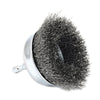 Forney 3 in. D X 1/4 in. Coarse Steel Crimped Wire Cup Brush 6000 rpm 1 pc