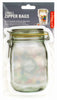 KIKKERLAND 0.1 in. W X 4.2 in. L Clear Polyethylene Mason Jar Storage Bag (Pack of 24).