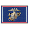 U.S. Marines Eagle, Globe, and Anchor 5ft. x 8 ft. Plush Area Rug