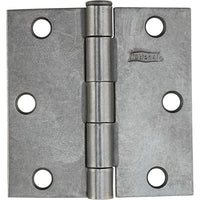 504BC 3" Broad Hinge with Removable Pin - Plain Steel