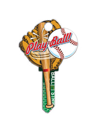 Lucky Line Products Key Shapes Baseball House Key Blank Double sided For Schlage SC1 (Pack of 5)