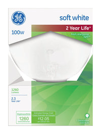 GE 100 W G40 Globe Incandescent Bulb E26 (Medium) Soft White 1 pk (Pack of 6)