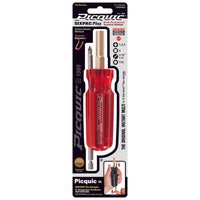 Picquic Sixpac Plus Assorted Colors Alloy Steel Multi-Bit Screwdriver 6 L in. with Plastic Handle