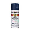 Rust-Oleum Stops Rust Satin Navy Spray Paint 12 oz. (Pack of 6)