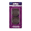 Magic Sliders Plastic Protective Pads Brown Round 1-11/16 in. W X 1-11/16 in. L (Pack of 6)