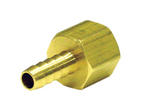 JMF Brass 3/8 in. Dia. x 3/8 in. Dia. Adapter 1 pk Yellow (Pack of 5)