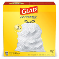 Glad 13 gal. Tall Kitchen Bags Drawstring (Pack of 4)