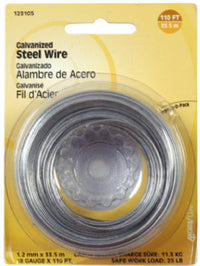 Hillman 100 ft. L Galvanized Steel 22 Ga. Wire (Pack of 10)