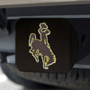 University of Wyoming Black Metal Hitch Cover - 3D Color Emblem