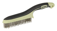 Hyde MAXXGRIP PRO 1 in. W X 11.75 in. L Stainless Steel Wire Brush