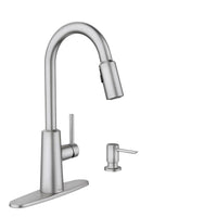 Moen Nori One Handle Stainless Steel Pull-Down Kitchen Faucet