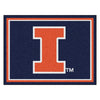 University of Illinois 8ft. x 10 ft. Plush Area Rug