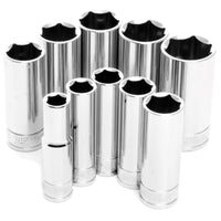 Performance Tool 3/8 in. drive SAE Deep Socket Set 10 pc