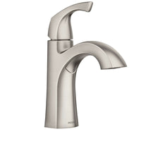 Moen Lindor 1.2 GPM Brushed Nickel High Arc Spout Single Handle Lavatory Faucet 4 in. - Deal of The Week